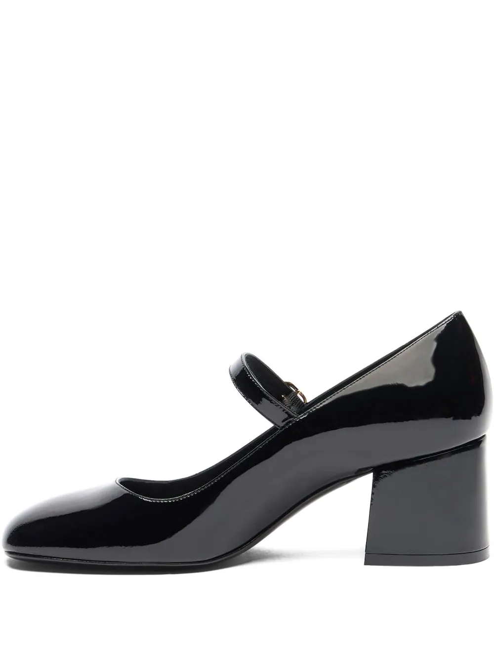 Stuart Weitzman Patent Leather Buckle Pumps In Black