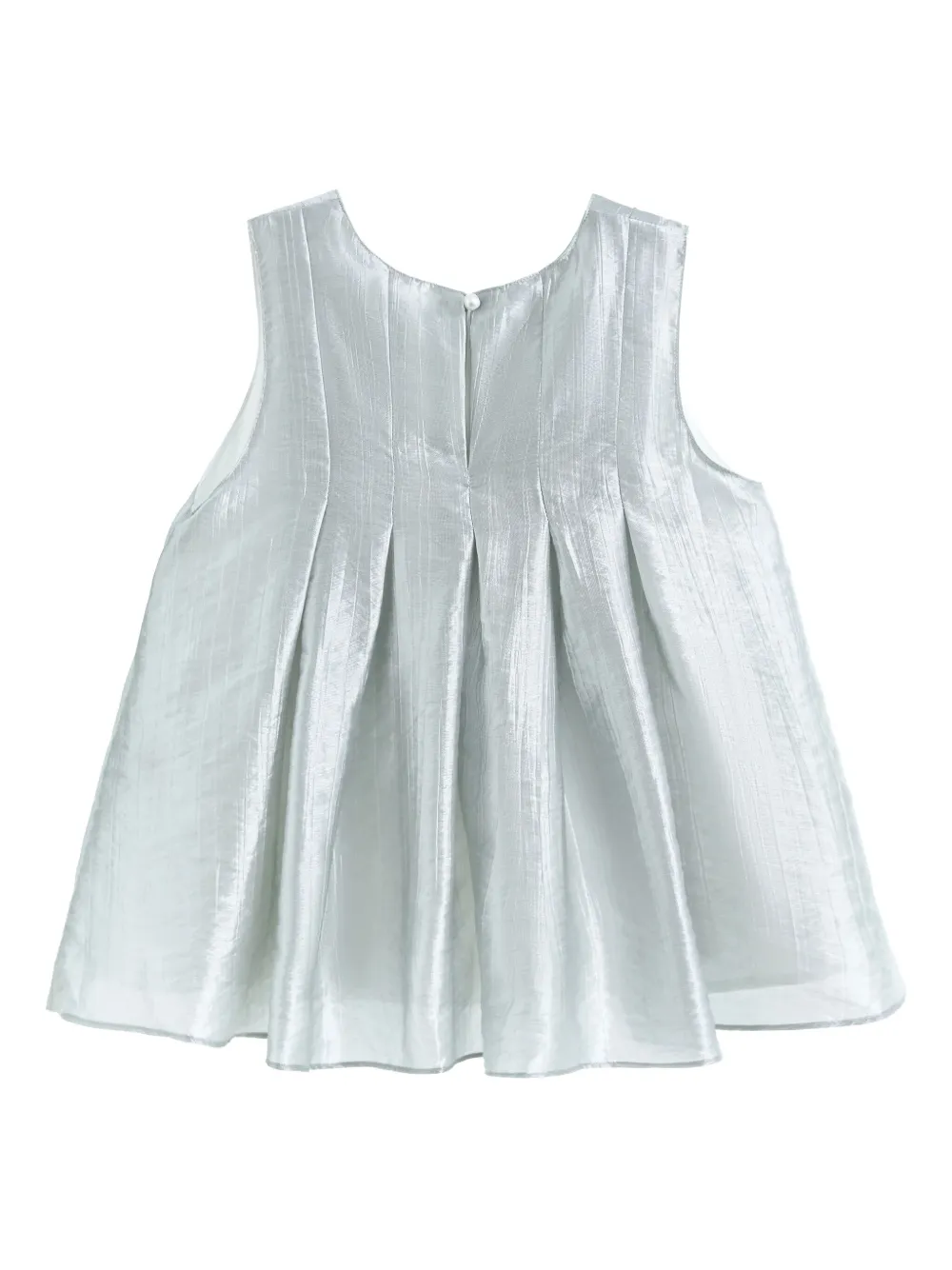 Tulleen bow-embellished pleated skirt set Grijs