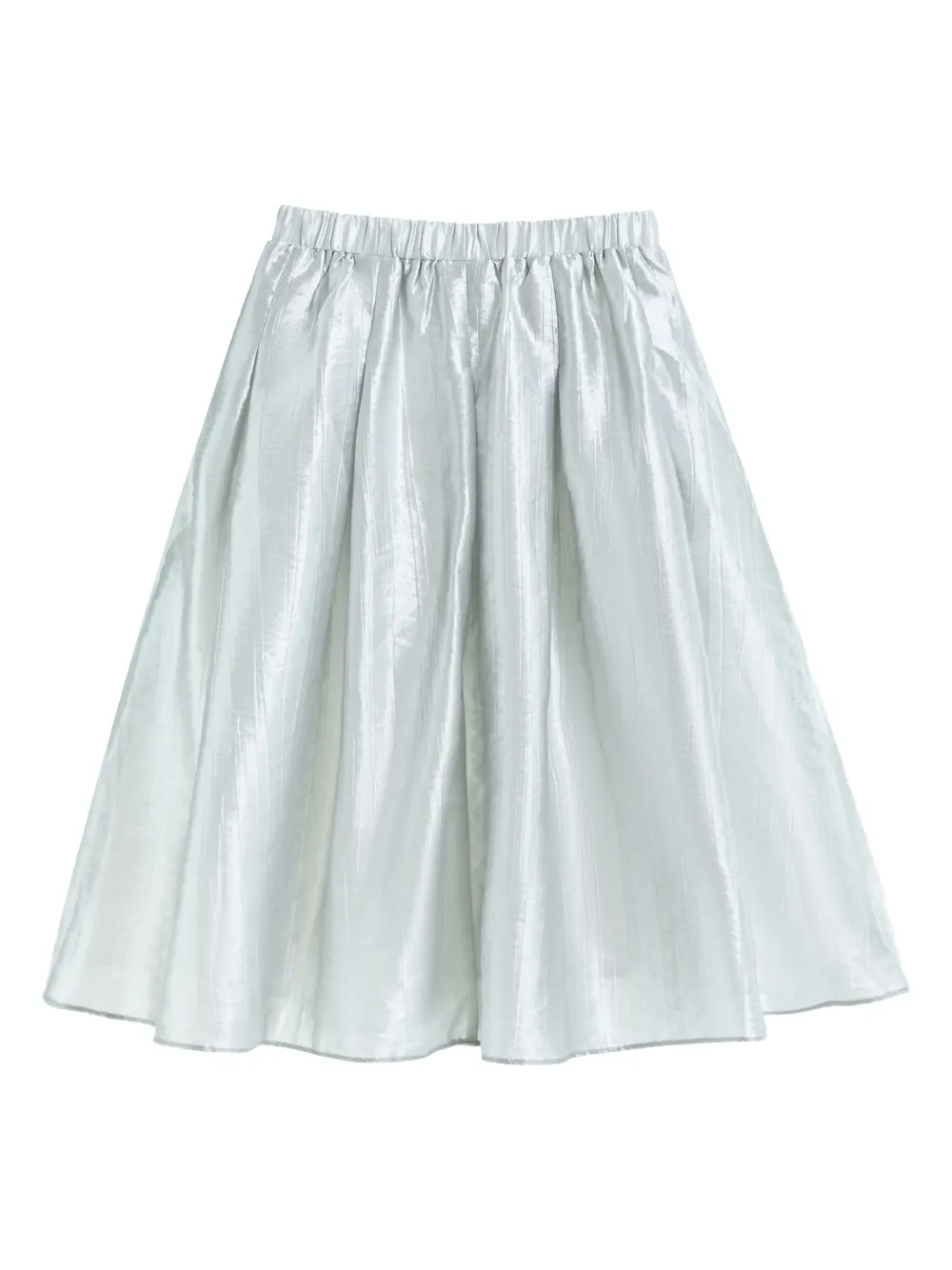 Tulleen bow-embellished pleated skirt set Grijs