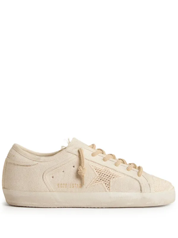 Golden Goose Super-star Sneakers in Neutrals