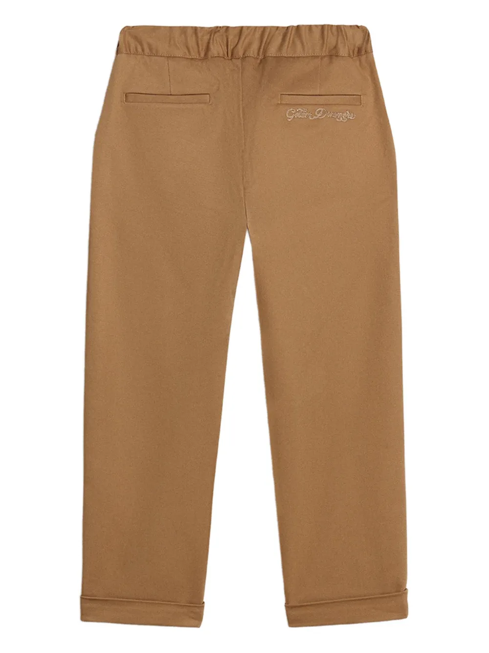 Golden Goose Kids folded-hem embroidered trousers | Boys Casual Trousers | Image 2