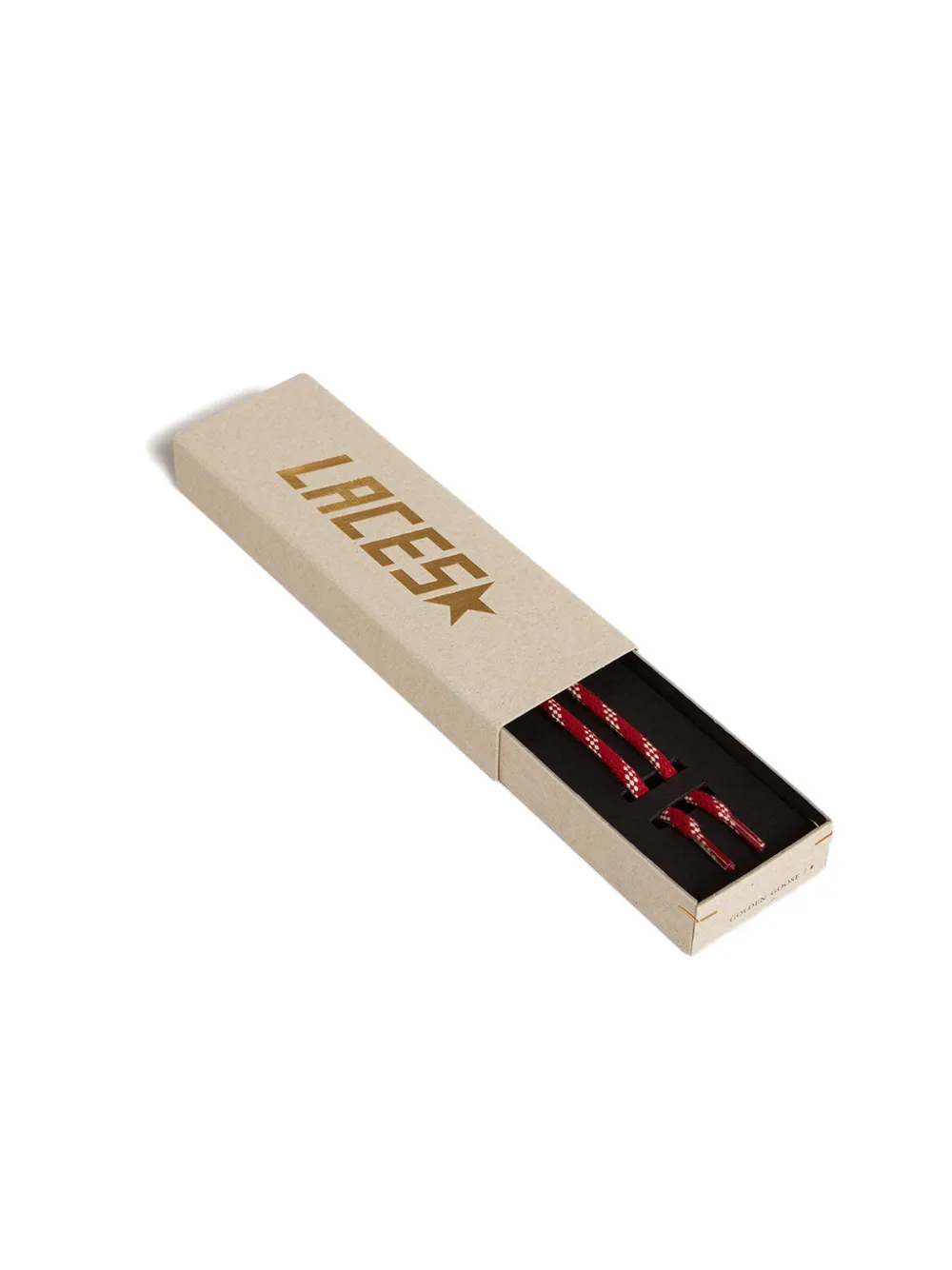 Golden Goose tubular cotton laces Red