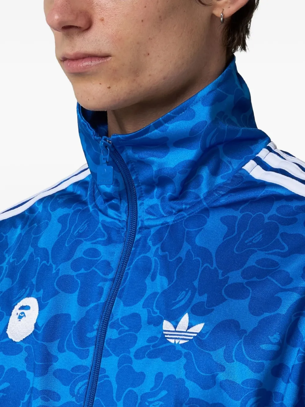 Adidas Originals Camouflage-print Firebird Jacket In Multi