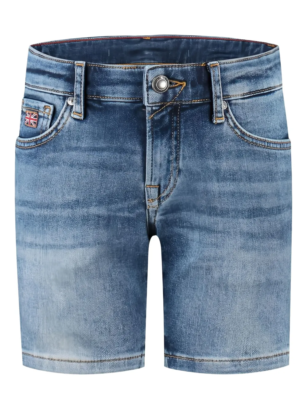 Hackett Kids Spijkershorts met logopatch Blauw