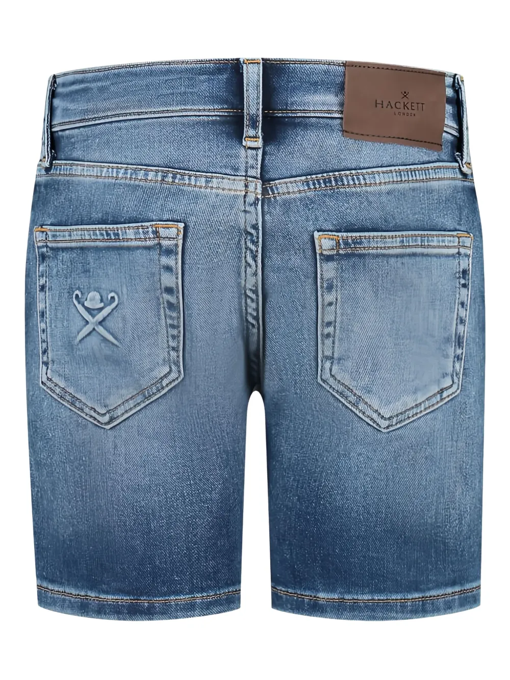 Hackett Kids Spijkershorts met logopatch Blauw