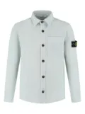 Stone Island Junior Compass-badge button-down shirt - Blue
