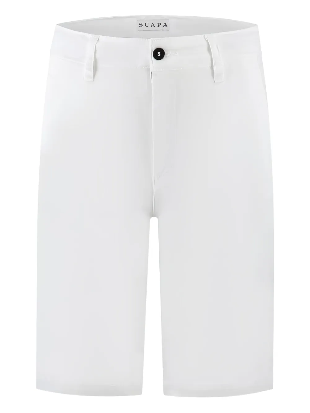 Scapa button-fastening twill shorts | White | Image 1