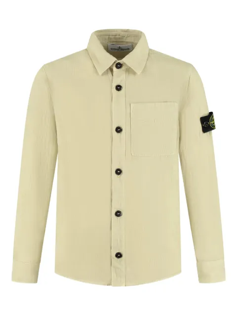 Stone Island Junior patch-pocket button-down shirt