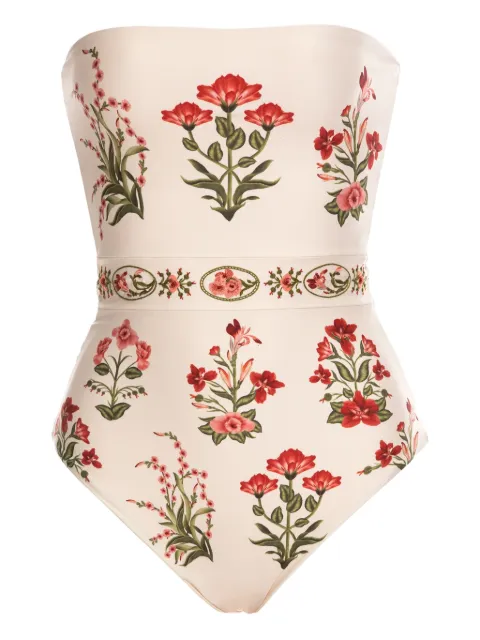 Agua By Agua Bendita Ilusión Canna floral-print swimsuit