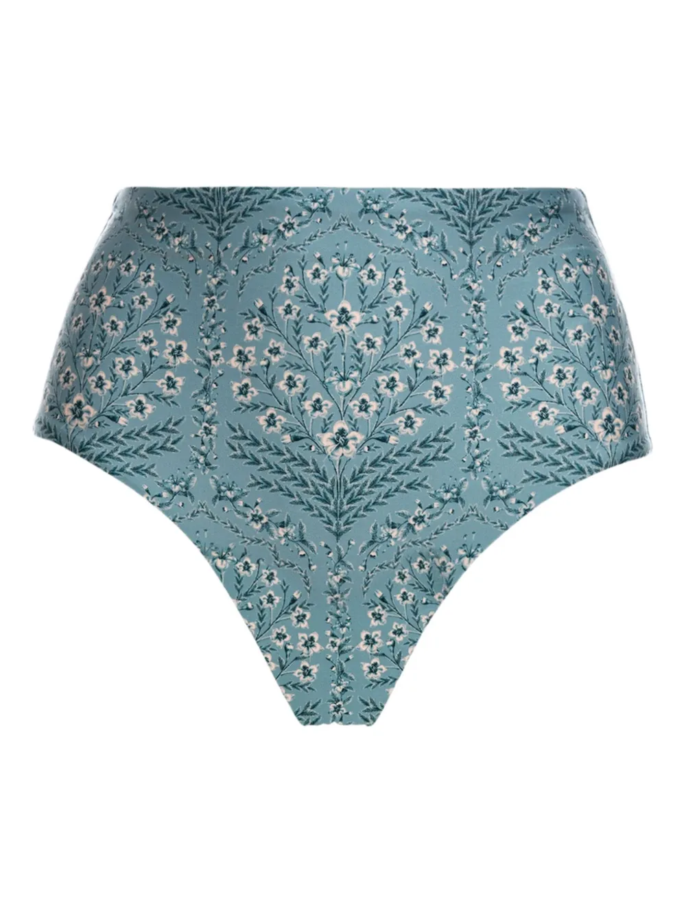Agua By Agua Bendita Magenta Ceiba high-waist bikinislip met bloemenprint Blauw