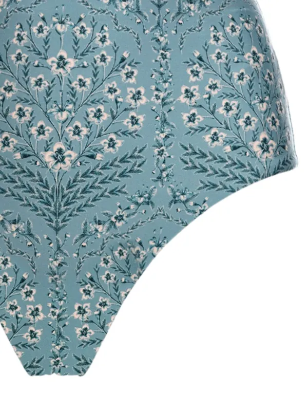 Agua By Agua Bendita Magenta Ceiba floral-print high-waist Bikini