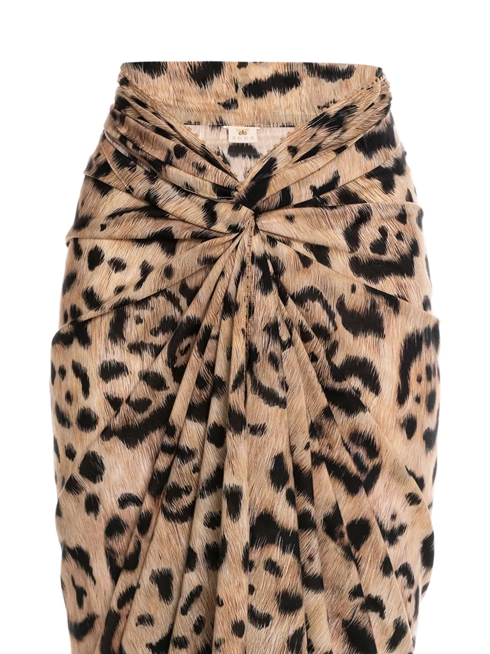 Knotted Leopard Print Cover-Up