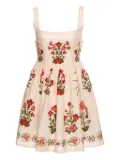 Agua By Agua Bendita floral-print mini dress - White