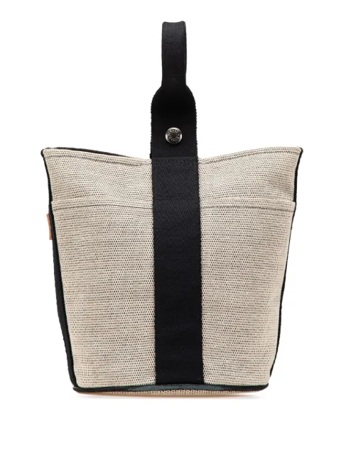 Hermès Pre-Owned 1990-2010 Toile Saxo PM bucket bag
