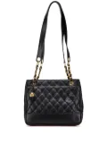 CHANEL Pre-Owned 1991-1994 Quilted Caviar Chain tote bag - Black