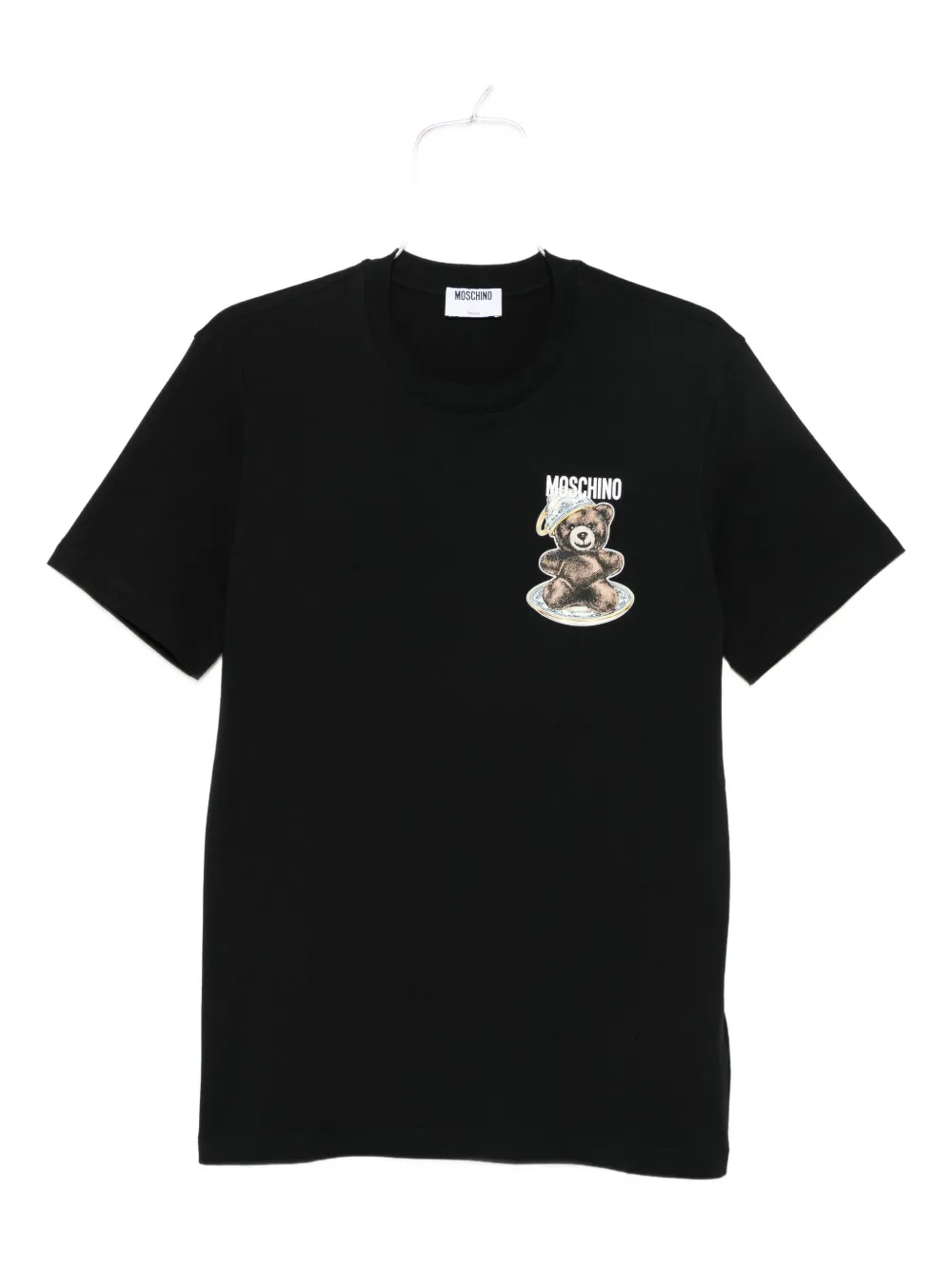 Moschino teddy-print T-shirt Zwart