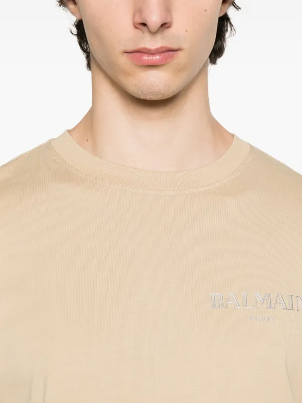 BALMAIN ベージュ Tシャツ ロゴ入り 楽天市場】バルマン BALMAIN メンズ トップス Tシャツ 半袖 ロゴ