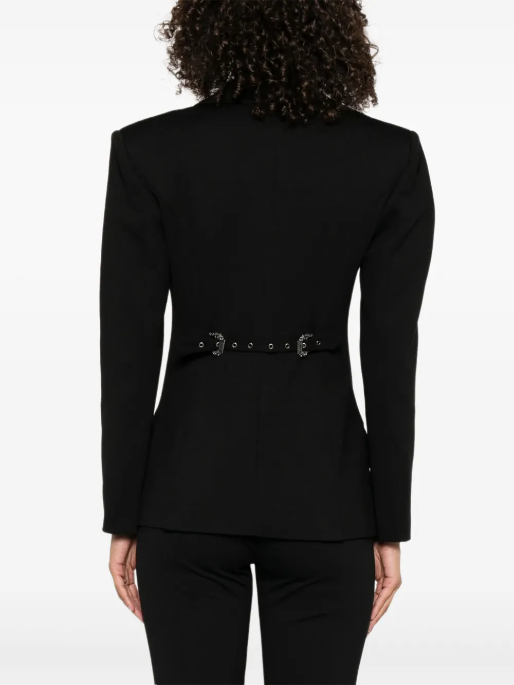 Versace Jeans Couture Single-breasted Notched-lapels Blazer In Black