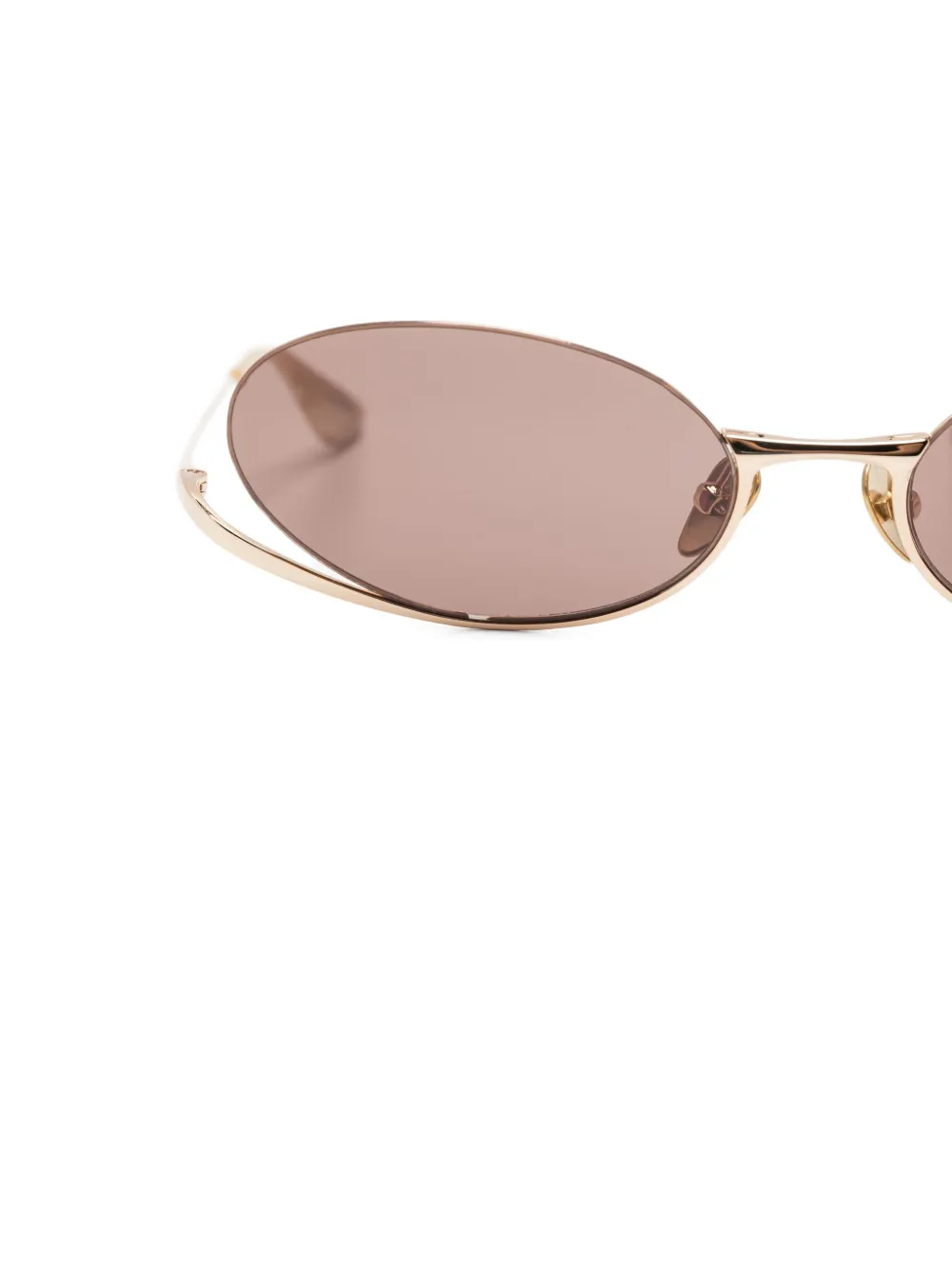 GIGI STUDIOS Shimmer oval-frame sunglasses Goud