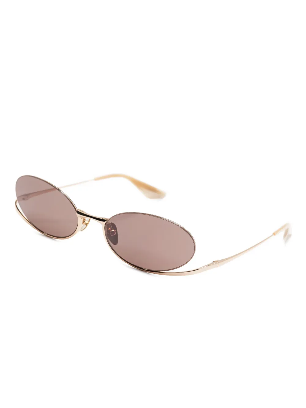 GIGI STUDIOS Shimmer oval-frame sunglasses Goud