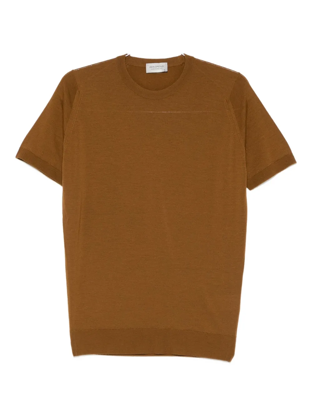 John Smedley Short-sleeved Sweater In Brown