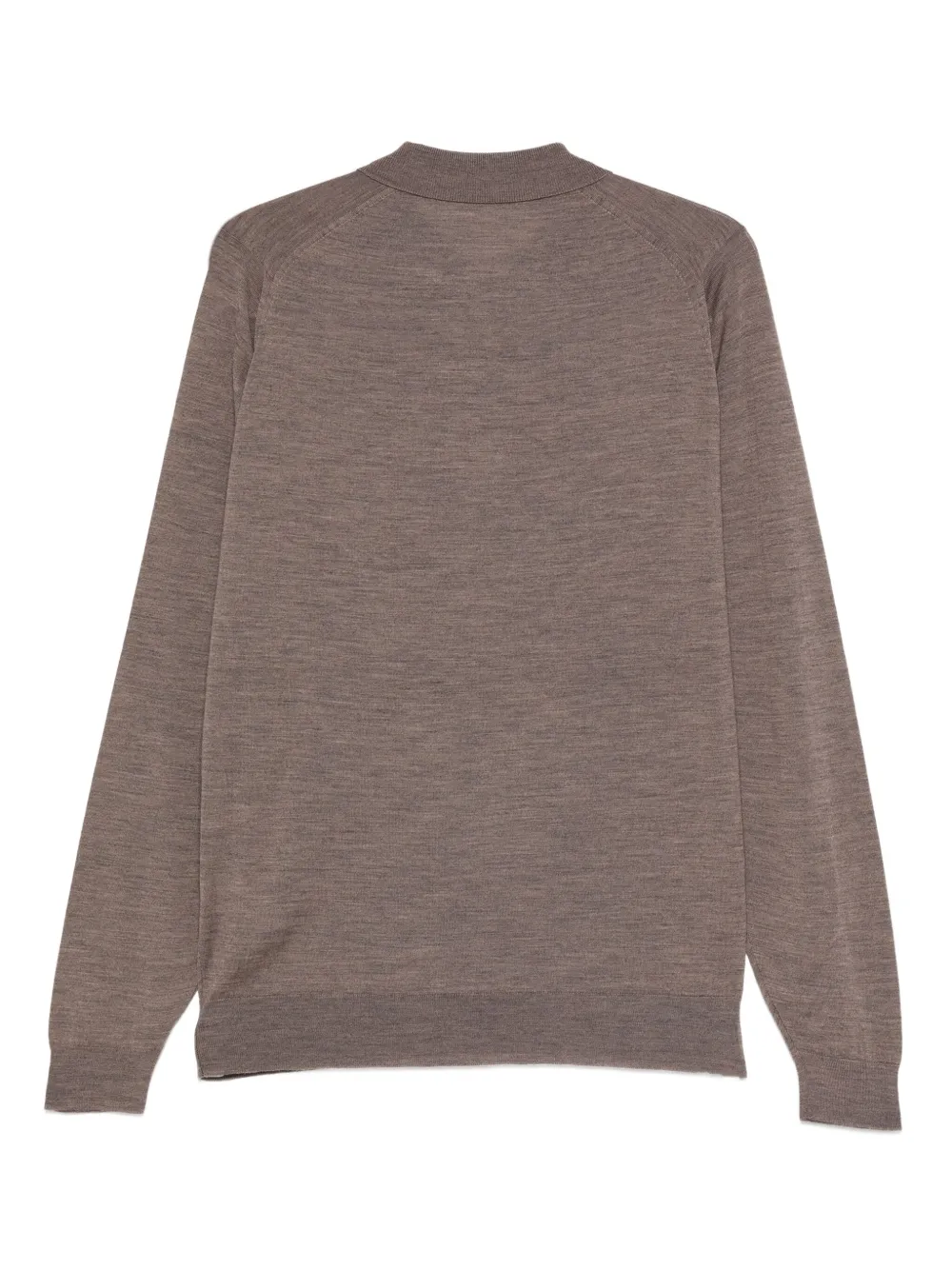 John Smedley long-sleeved polo shirt - Bruin