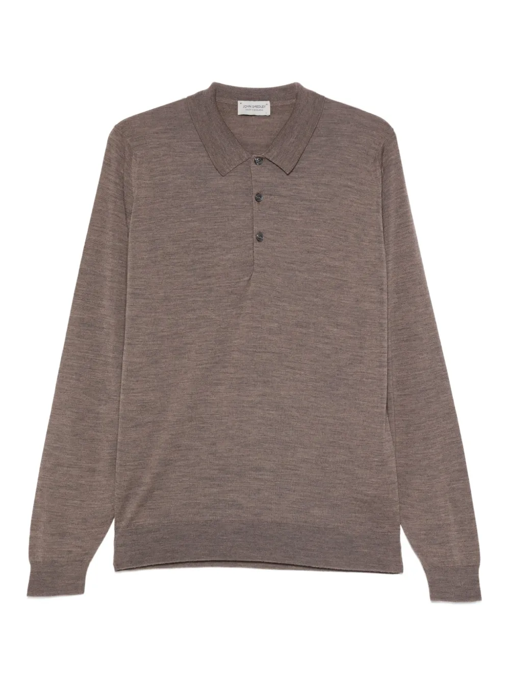 John Smedley langærmet polotrøje | brun | Image 1