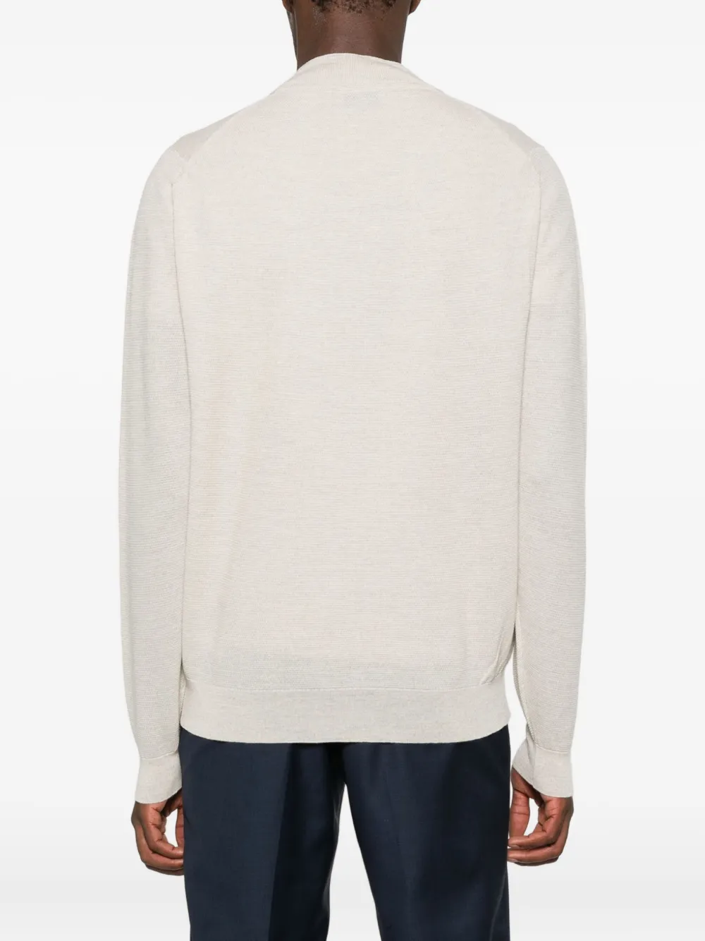 John Smedley Zipped-front Cardigan In Gray