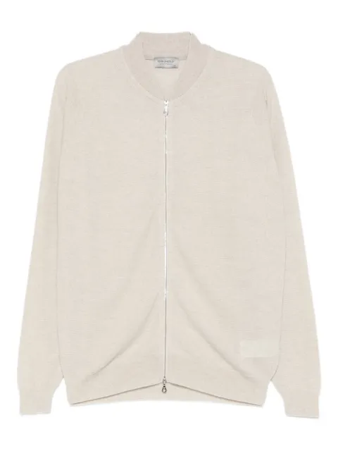 John Smedley zipped-front cardigan