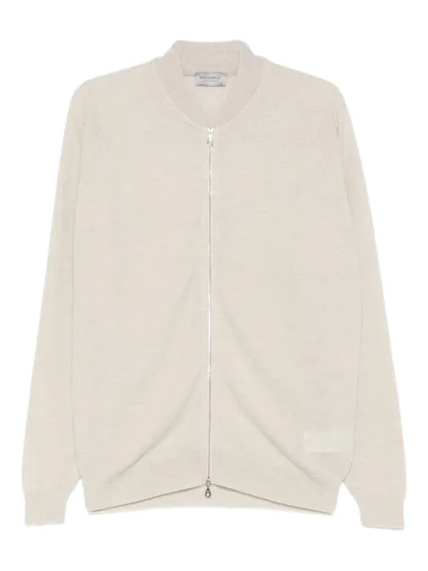 John Smedley cárdigan con cremallera