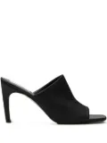 TOTEME 85mm satin square-toe mules - Black