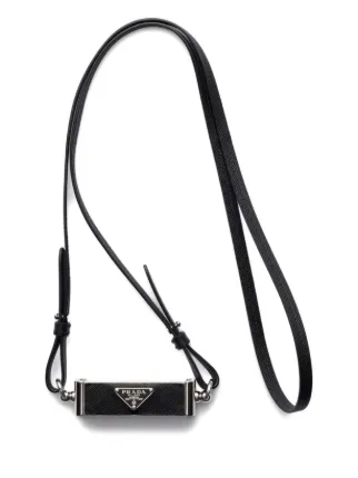 Prada レザースマホケース | ブラック | FARFETCH JP
