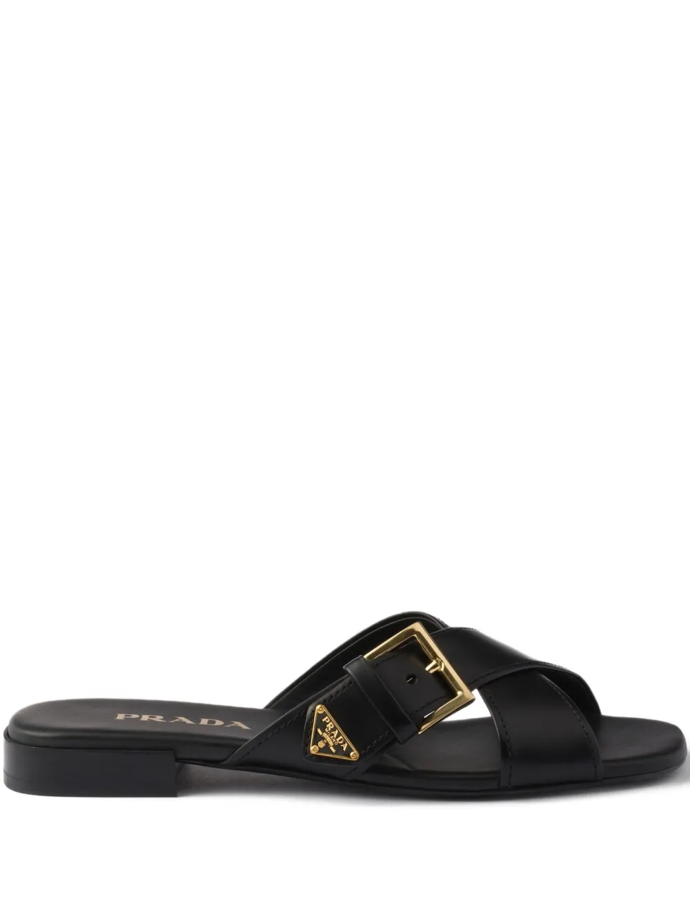 Prada criss-cross buckle sandals | Black | Image 1