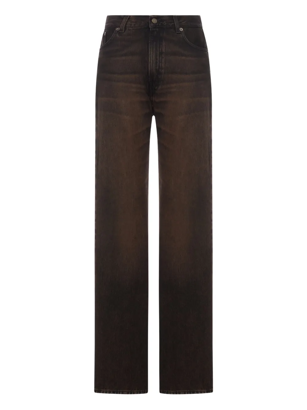 Haikure Korea jeans met vervaagd effect Zwart