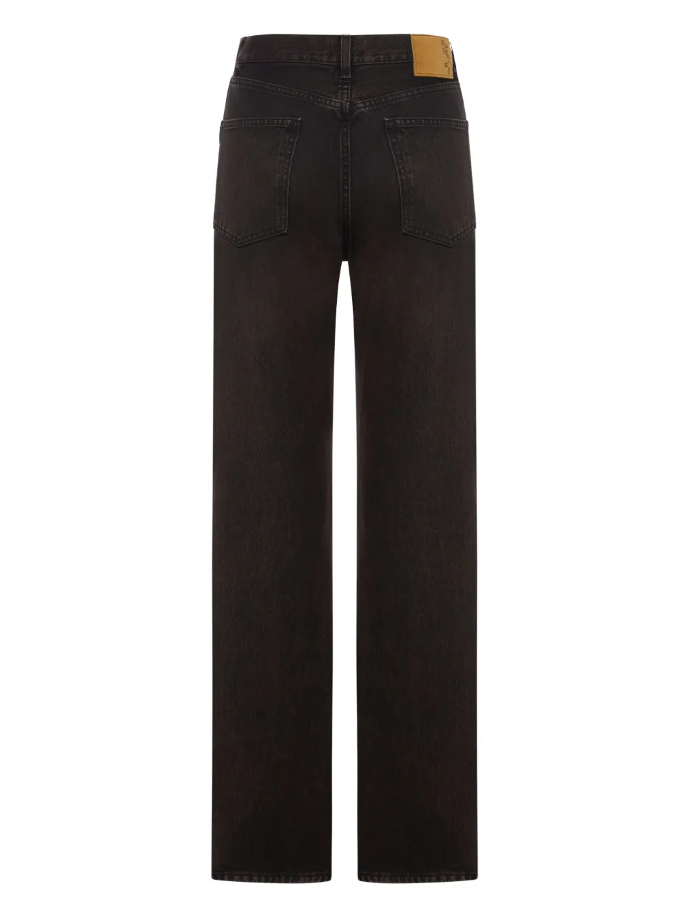 Haikure Korea jeans met vervaagd effect Zwart