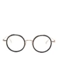 Megane and Me round-frame glasses - Black