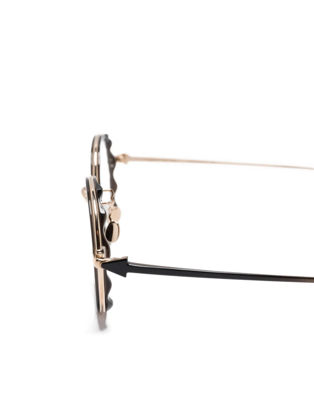  Megane And Me Round-frame Glasses - Black 