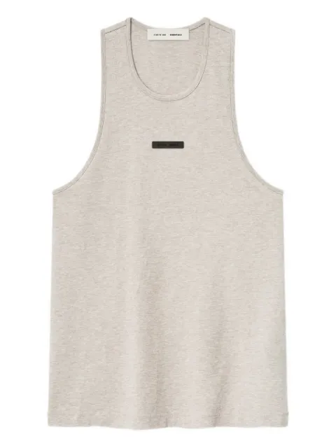 FEAR OF GOD ESSENTIALS logo-plaque "Heather Stone" tank top