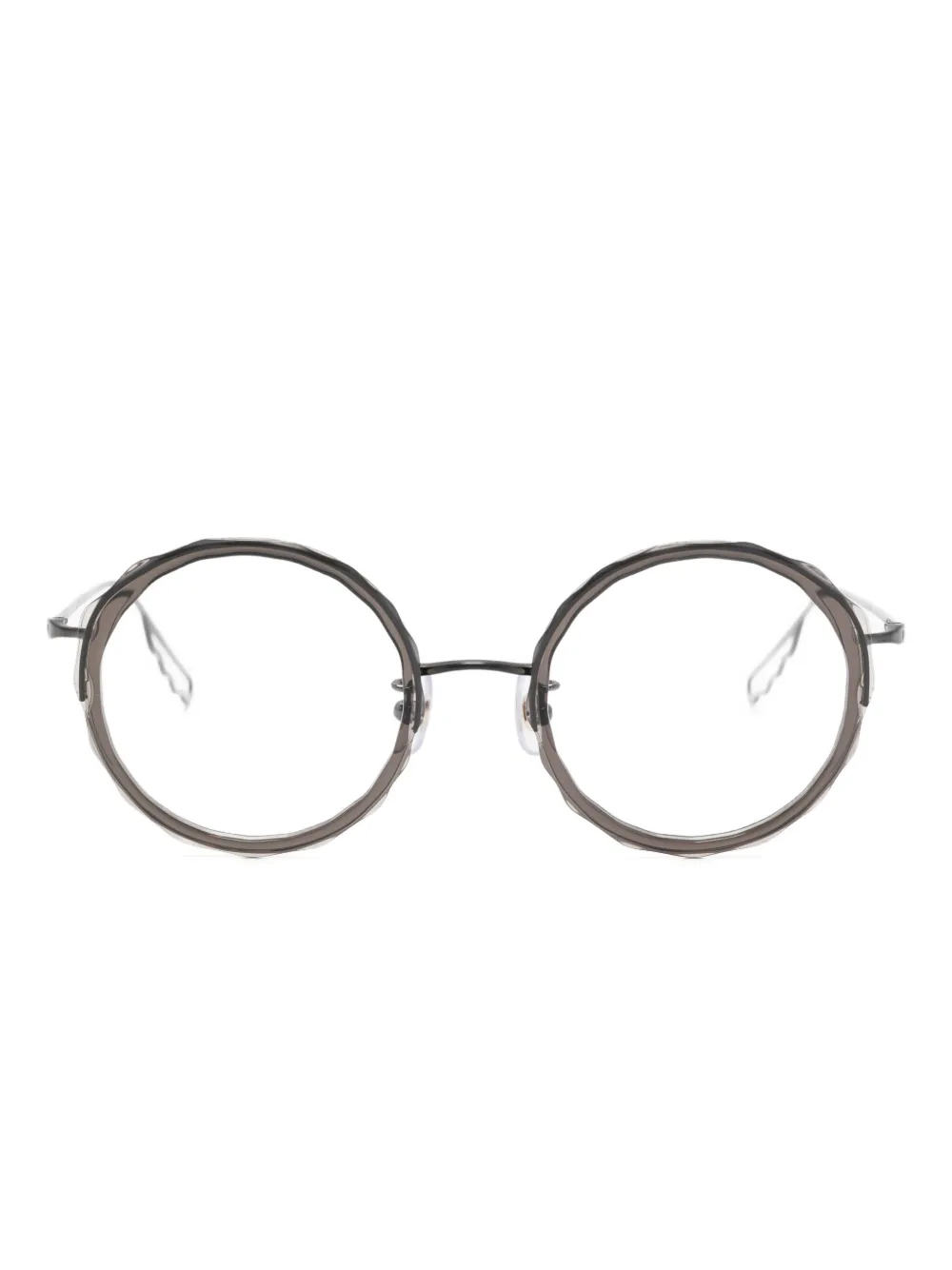 Megane and Me Gina zonnebril met rond montuur Zwart