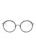 Megane and Me Gina round-frame glasses - Black