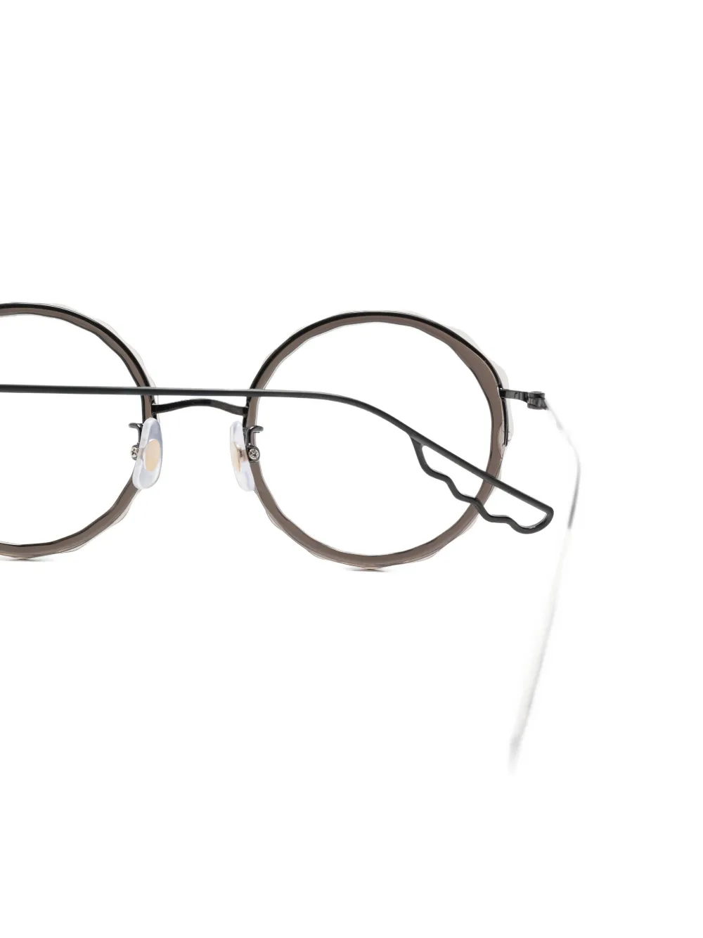 Megane and Me Gina zonnebril met rond montuur Zwart