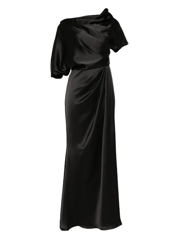 amsale black dress Amsale Strapless Bow Dress in Ballet main image 1