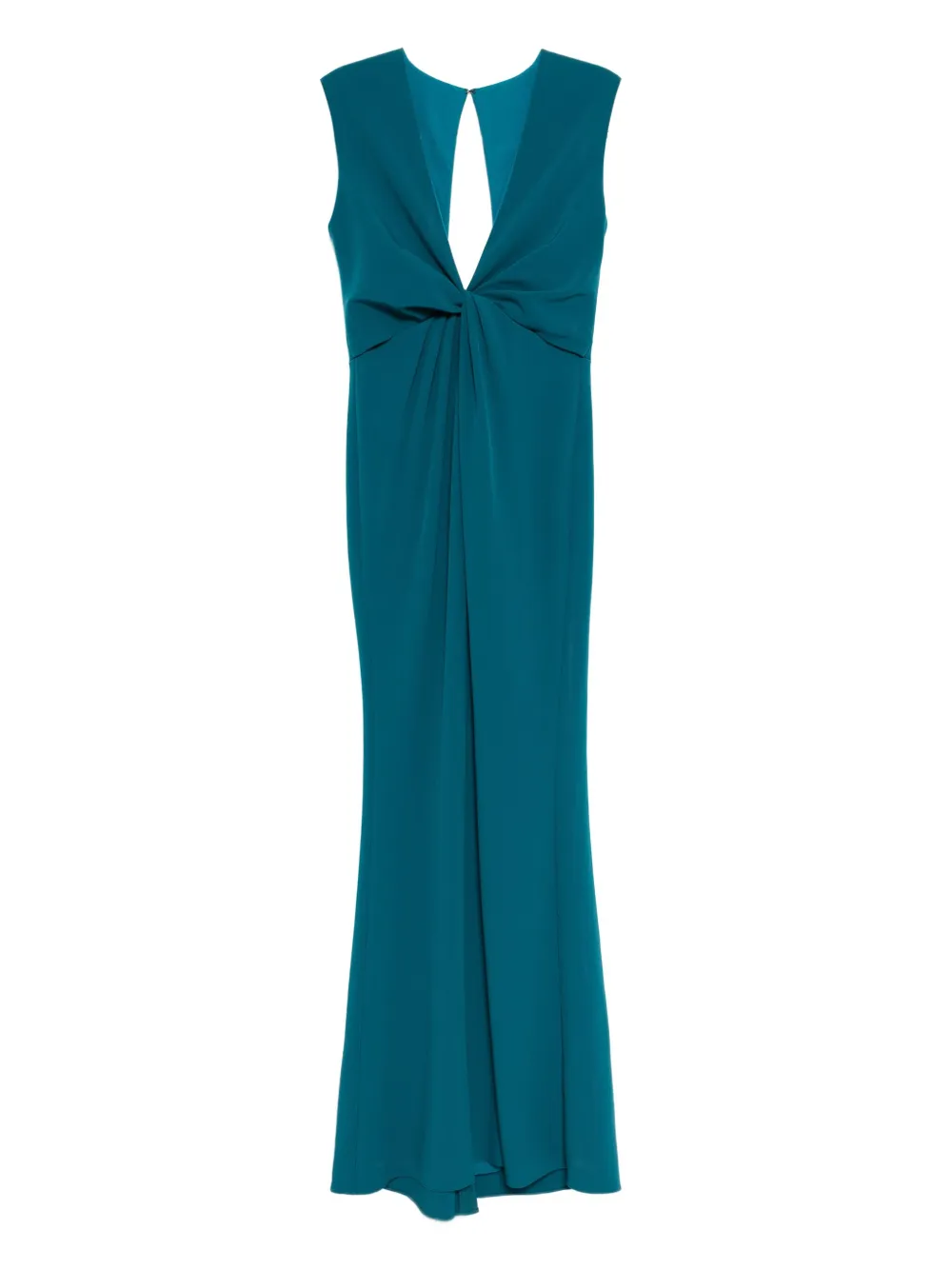draped-detail dress