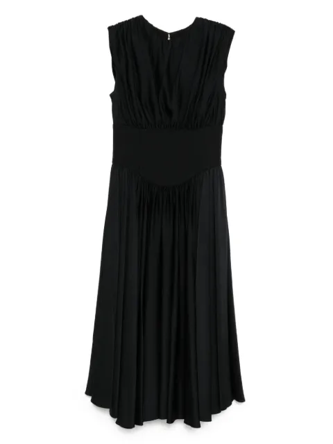 Amsale back-crepe corset dress
