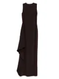 Amsale crepe dress - Brown