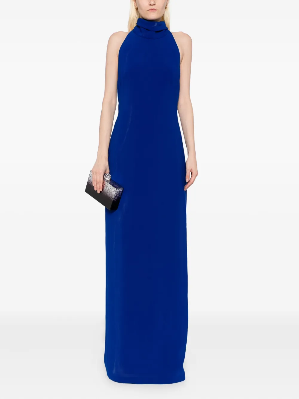 Amsale Crêpe avondjurk - Blauw