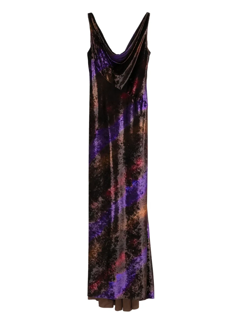 printed gown dress