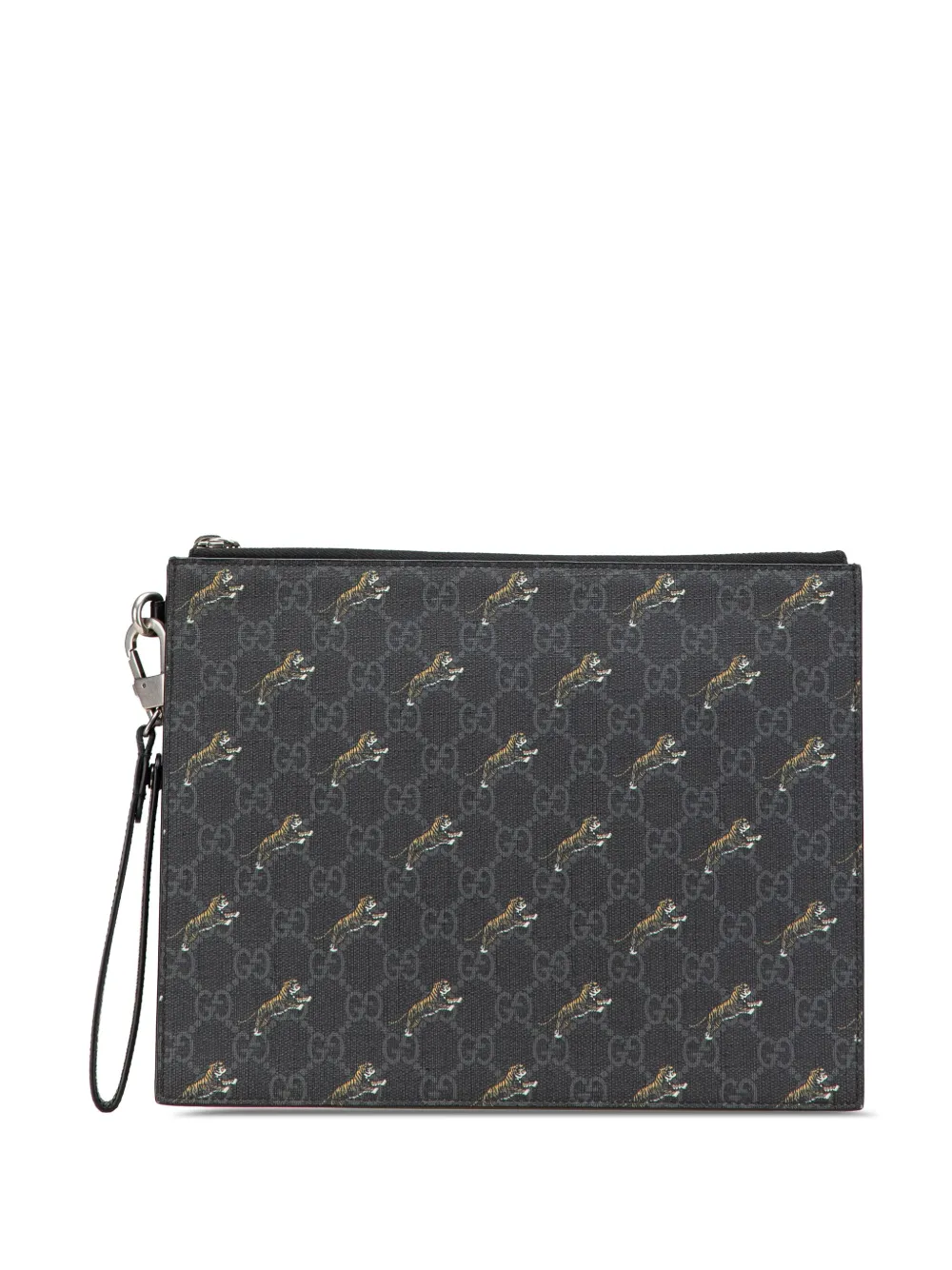 2016-2025 GG Supreme Tigers Zip Wristlet Pouch clutch bag