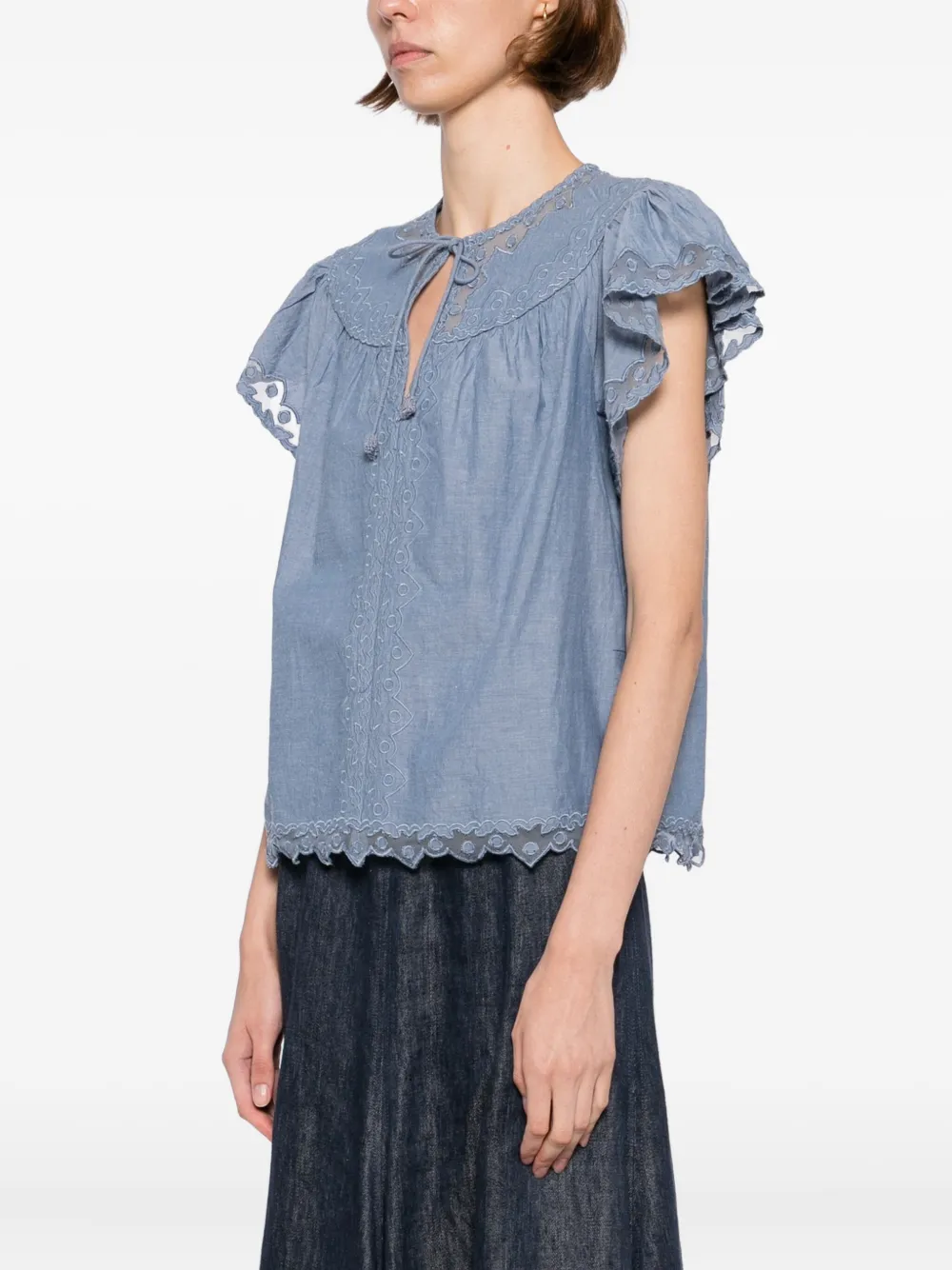 Ulla Johnson Effie top Blauw