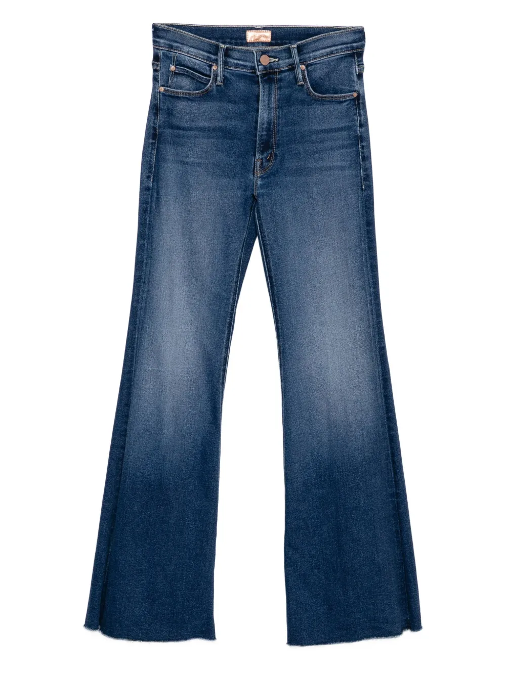 MOTHER Lil Doozy Fray jeans Blauw